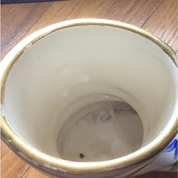 Vintage Knox Hand Painted Floral Boot Vase - Picture 8 of 9